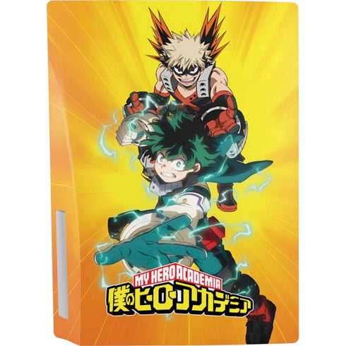 My Hero Academia Deku and Bakugo Season 5 PS5 Console Skin
